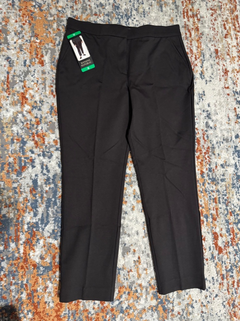 Banana Republic Black Straight-Leg Women's Pants